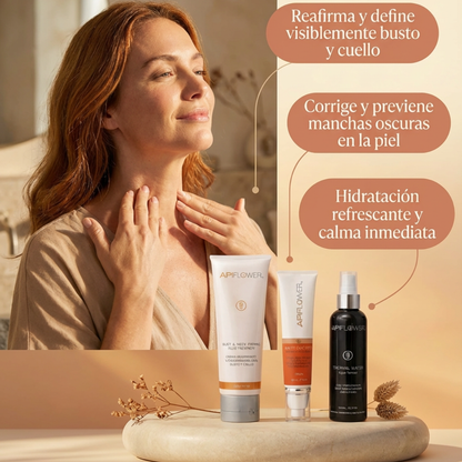 Kit Anti-Manchas & Reafirmante Apiflower + Agua Termal de Obsequio